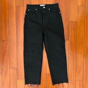 Everlane Way High Black Jeans 28 Women NWOT